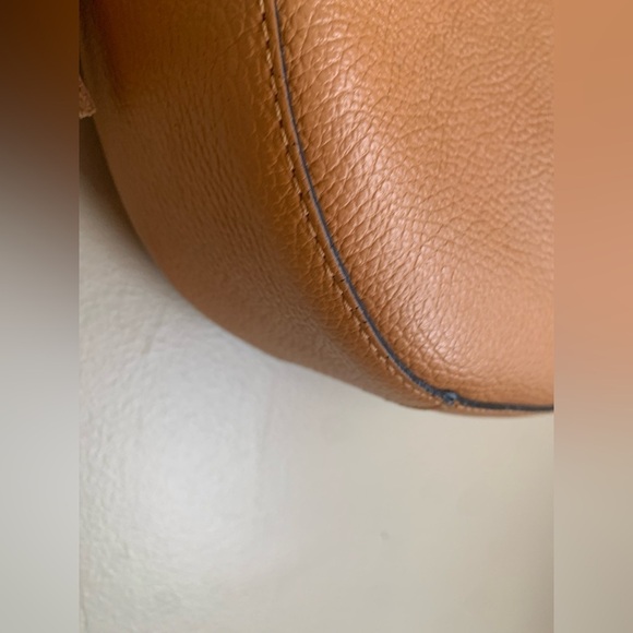 Anna Luchini Leather Purse tan crossbody made in Italy leather bag - Picture 3 of 11